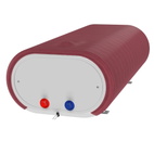 Декоративный чехол для бойлера Willer IV80DR-Brig (Жаккард бордовый / 980 х 985 мм / 71-2)
