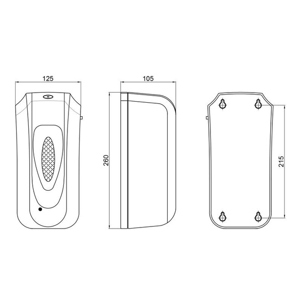 Дезінфектор Qtap Pohodli 6V безконтактний White (Dezinfektor) (DZ600WP)