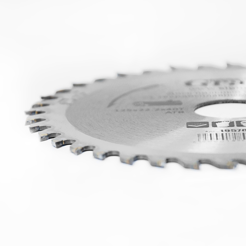 Диск пильный по дереву Grad с твердосплавными напайками Ø125 x 22.2 x 40Т, 10000 об/мин