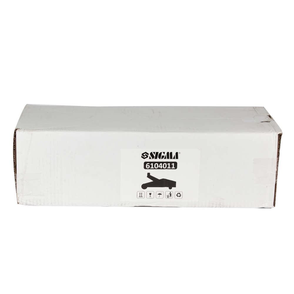 Домкрат Sigma гидравлический подкатной 2т H 130-345 мм