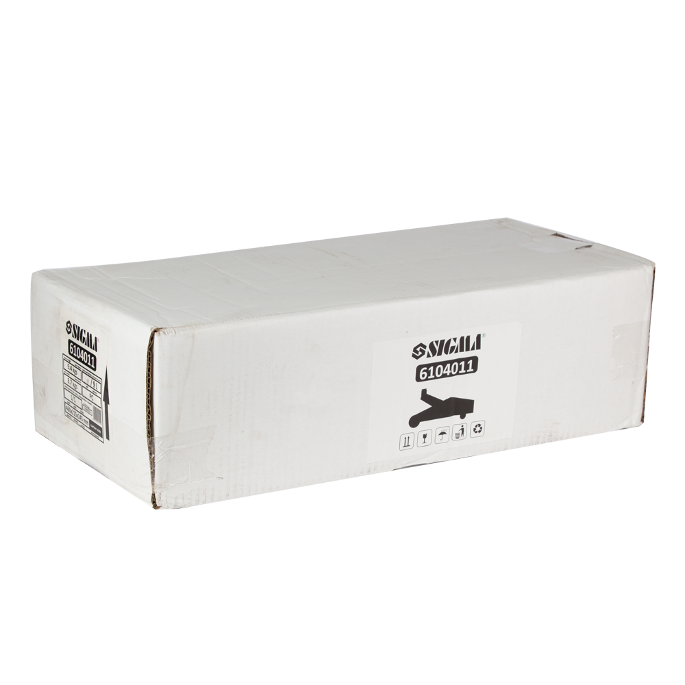 Домкрат Sigma гидравлический подкатной 2т H 130-345 мм