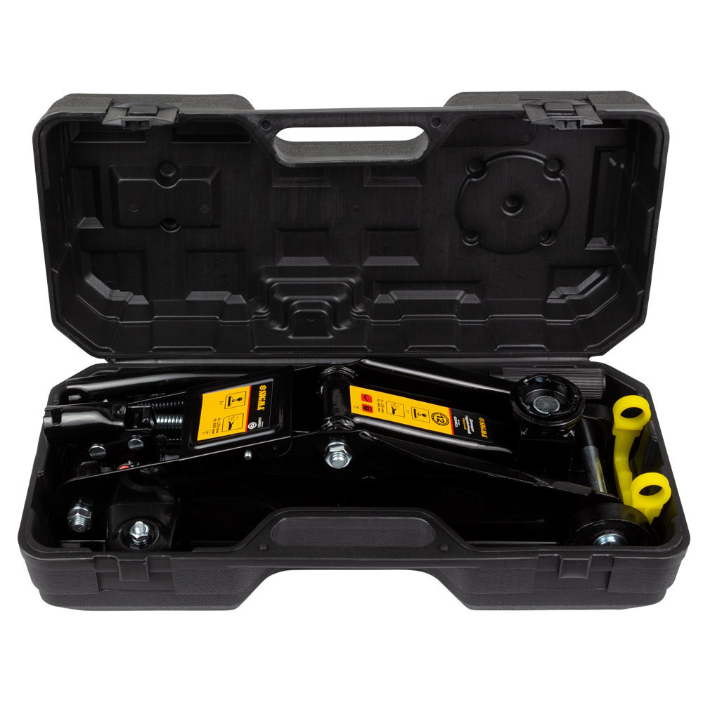 Домкрат Sigma гидравлический подкатной 2т H 130-345 мм (кейс)