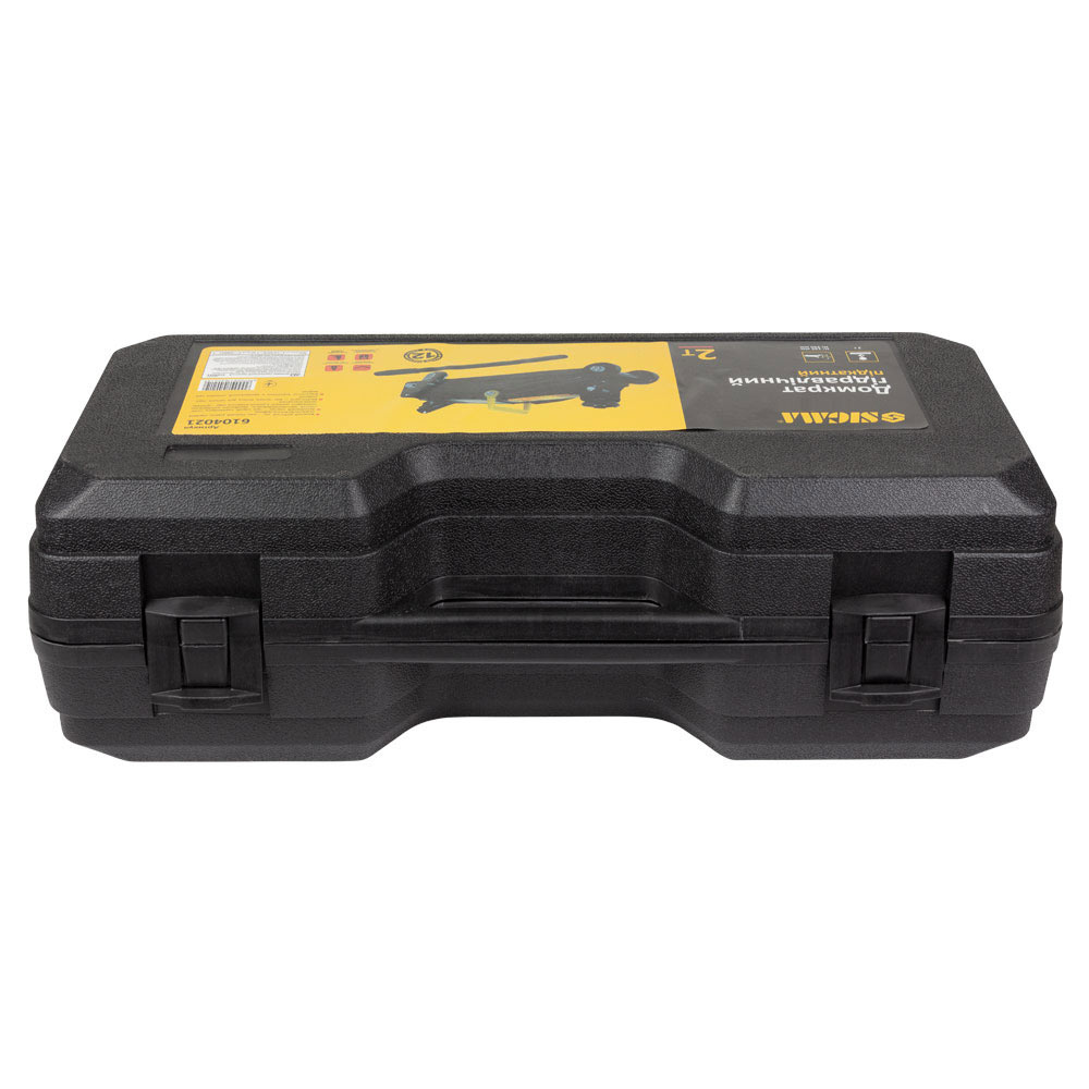 Домкрат Sigma гидравлический подкатной 2т H 130-345 мм (кейс)