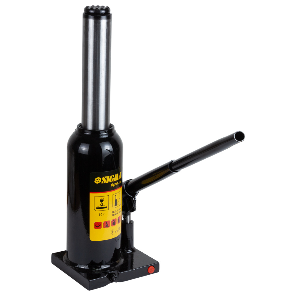 Домкрат Sigma гидравлический бутылочный 10т H 230-460 мм