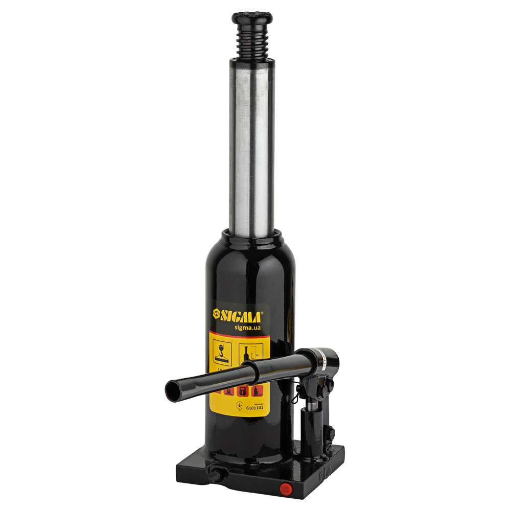 Домкрат Sigma гидравлический бутылочный 10т H 230-460 мм