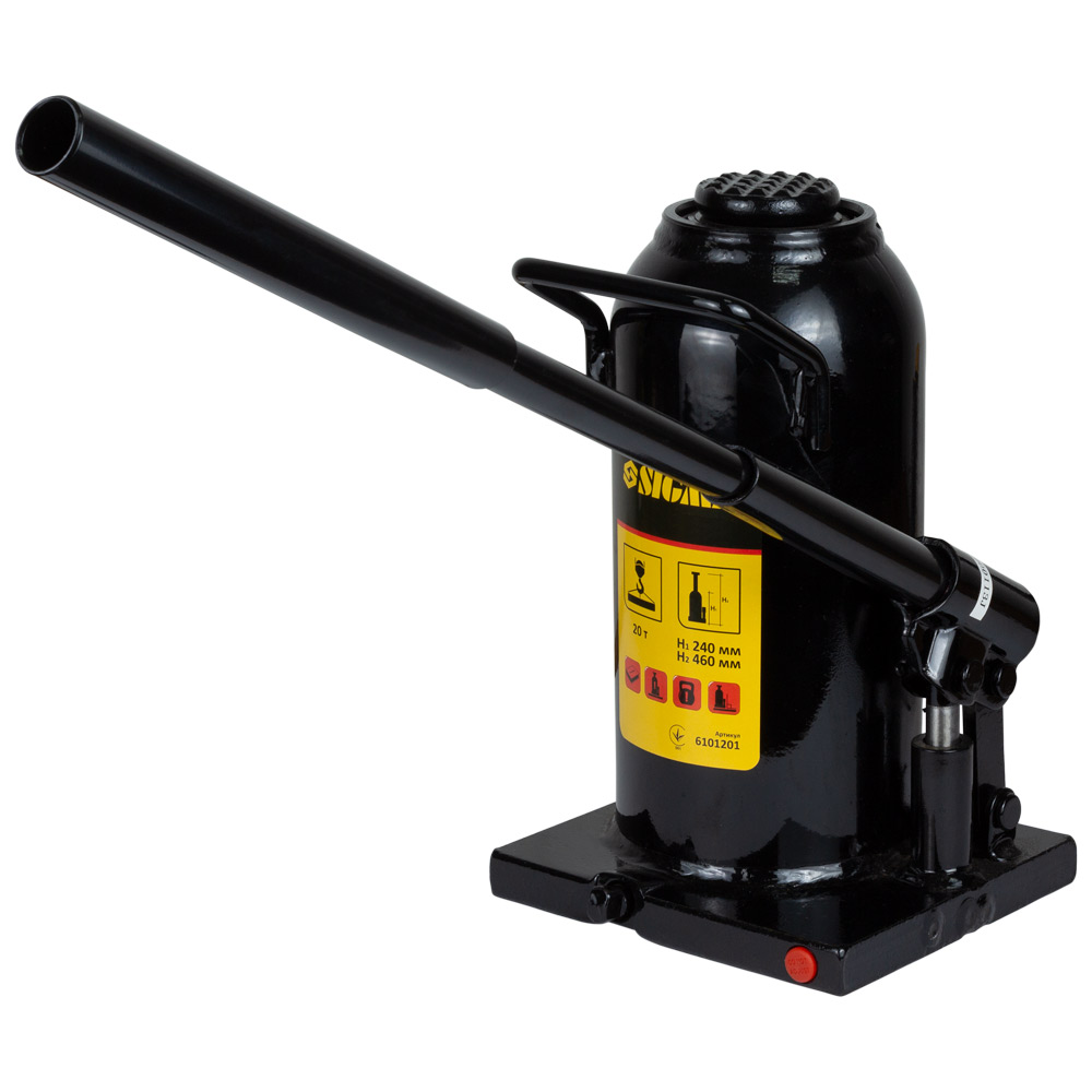 Домкрат Sigma гидравлический бутылочный 20т H 242-452 мм