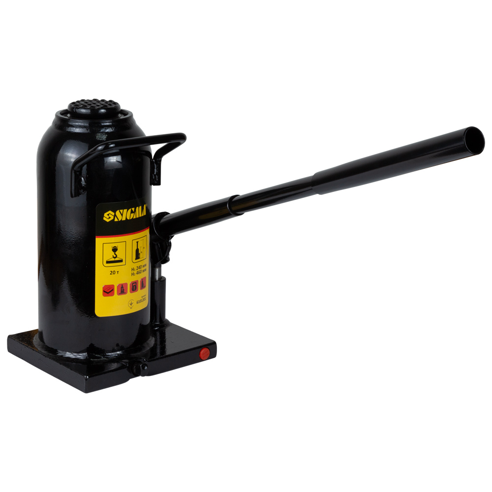 Домкрат Sigma гидравлический бутылочный 20т H 242-452 мм