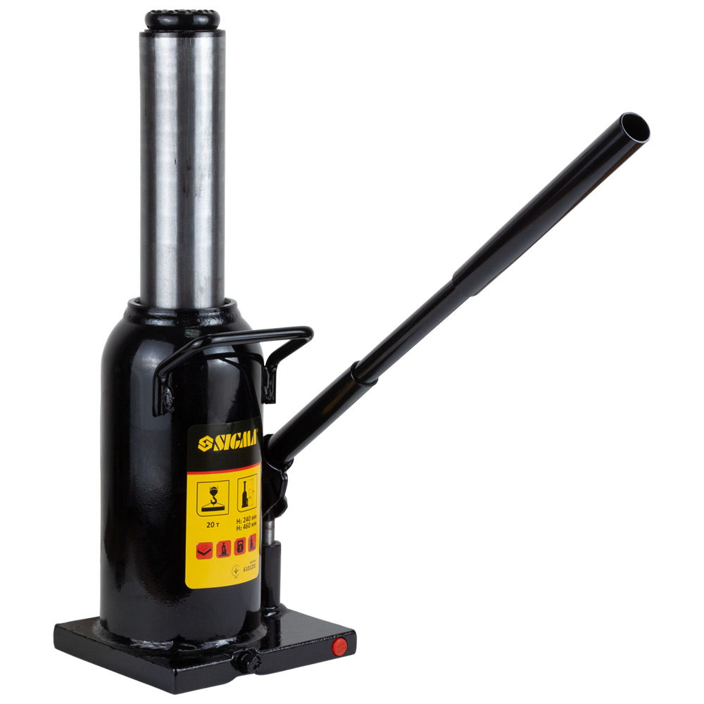 Домкрат Sigma гидравлический бутылочный 20т H 242-452 мм