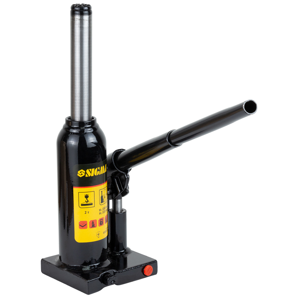 Домкрат Sigma гидравлический бутылочный 2т H 180-333 мм