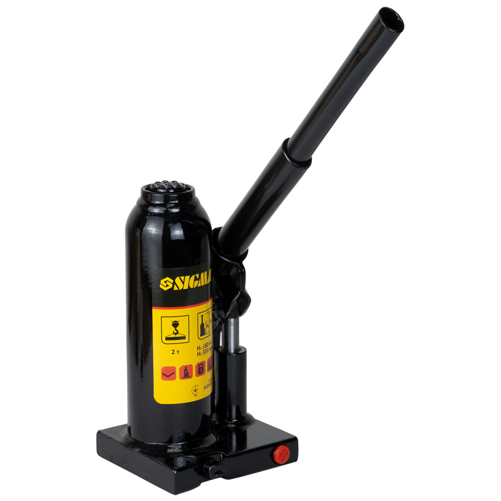 Домкрат Sigma гидравлический бутылочный 2т H 180-333 мм