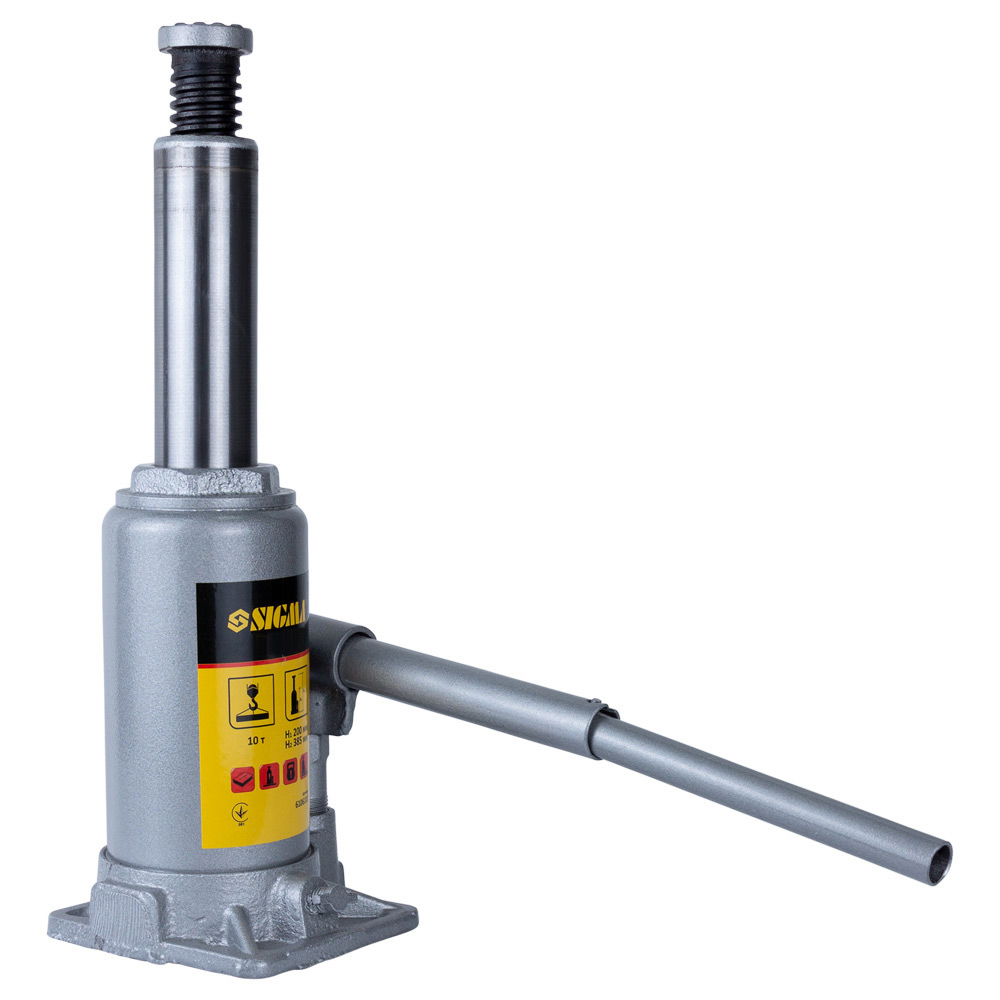 Домкрат Sigma Standard гидравлический бутылочный 10т H 200-385 мм