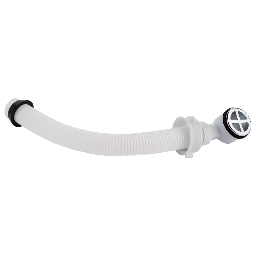 Донний клапан для кухонної мийки Wirquin 1½" з нерж. решіткою та переливом