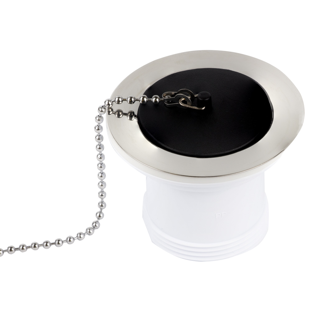 Донний клапан для кухонної мийки Wirquin 1½" з пробкою на ланцюжку