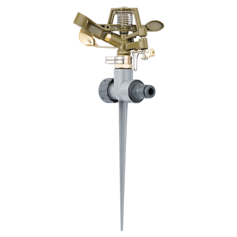 Дождеватель Flora импульсный на металлическом колышке (BRASS+AL)