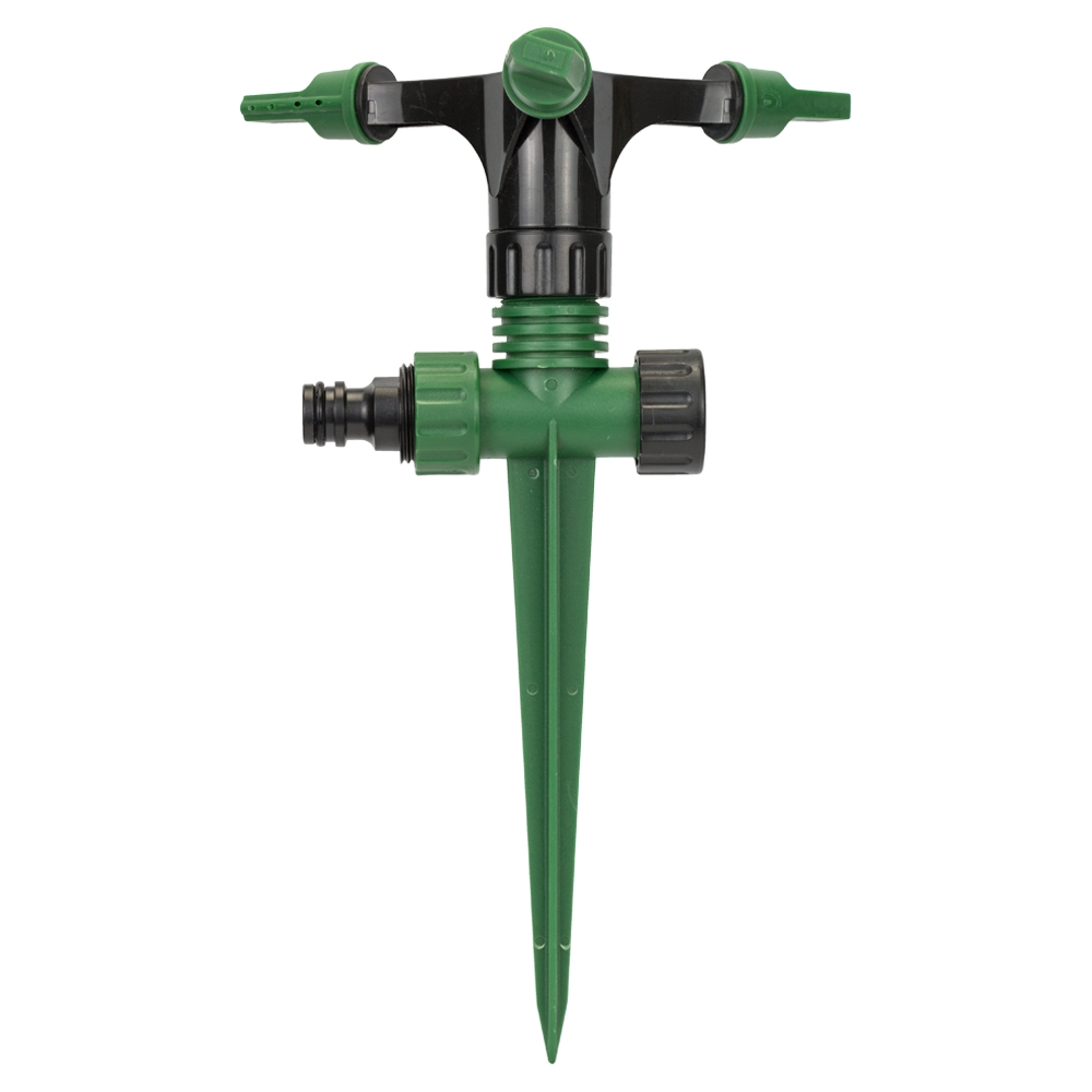 Дождеватель Grad круговой на пластиковом колышке с боковой подачей (ABS)