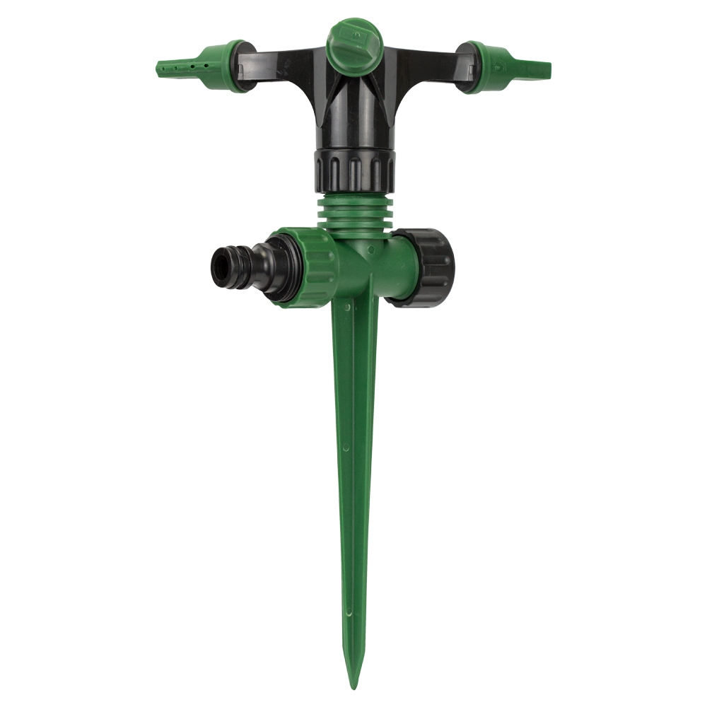 Дождеватель Grad круговой на пластиковом колышке с боковой подачей (ABS)