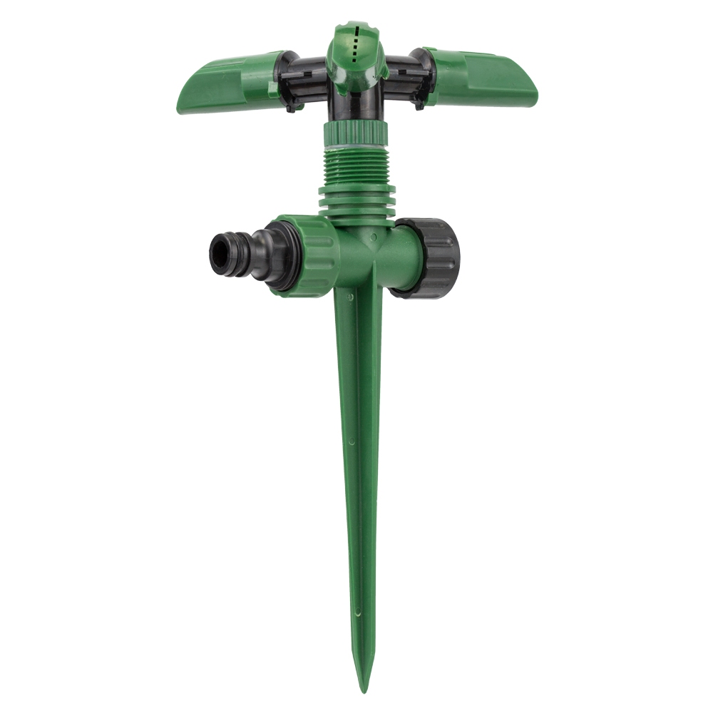 Дождеватель Grad круговой на пластиковом колышке с верхней подачей (ABS)