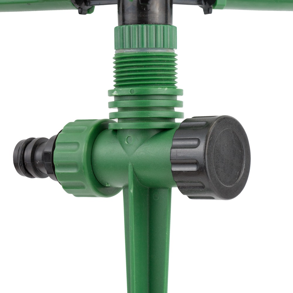 Дождеватель Grad круговой на пластиковом колышке с верхней подачей (ABS)