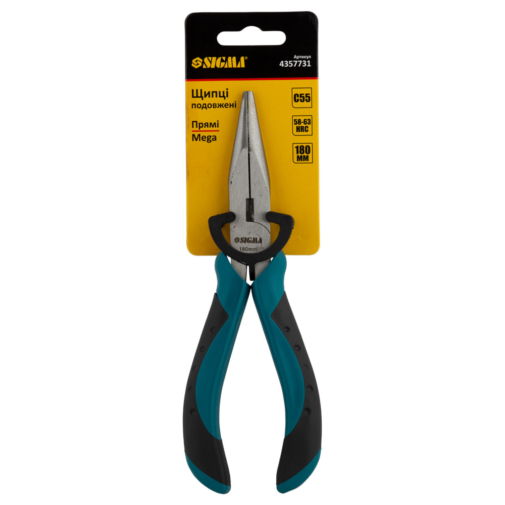 Довгогубці Sigma Mega прямі 180 мм