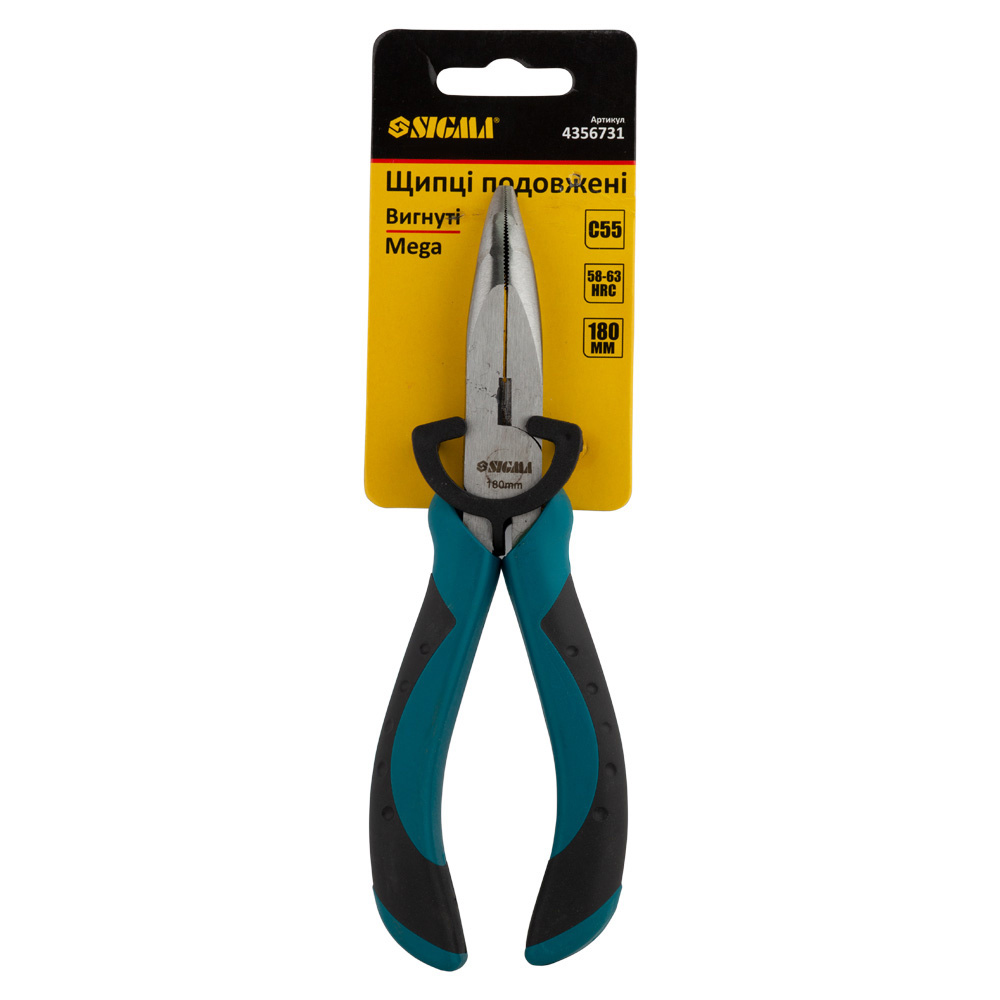 Довгогубці Sigma Mega вигнуті 180 мм