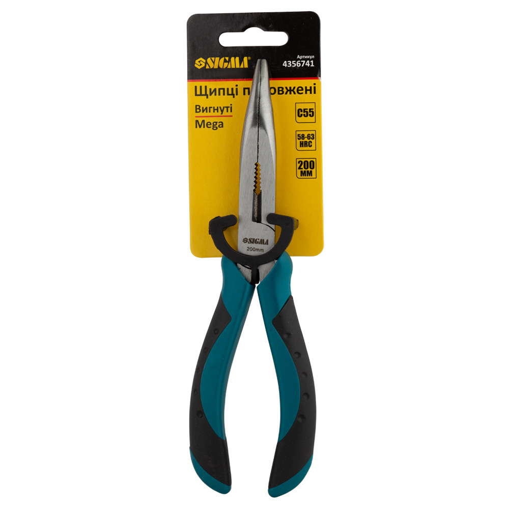 Довгогубці Sigma Mega вигнуті 200 мм