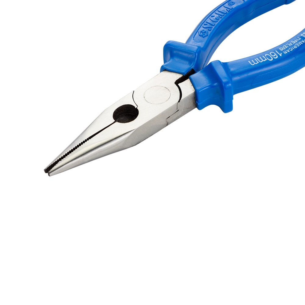 Длинногубцы Sigma прямые синие 160 мм