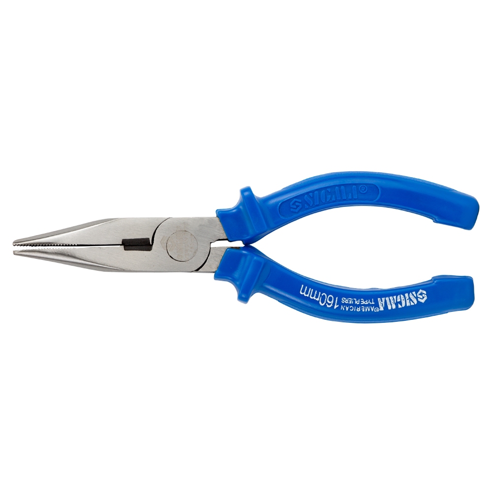 Длинногубцы Sigma прямые синие 160 мм