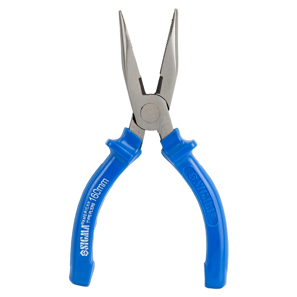 Длинногубцы Sigma прямые синие 160 мм