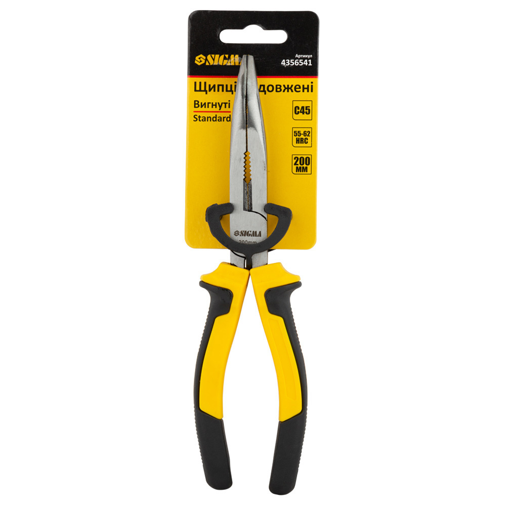 Длинногубцы Sigma Standard изогнутые 200 мм