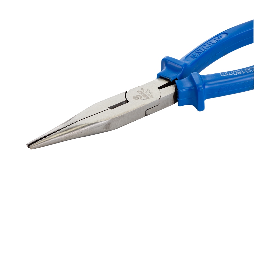 Длинногубцы Sigma синие прямые 180 мм