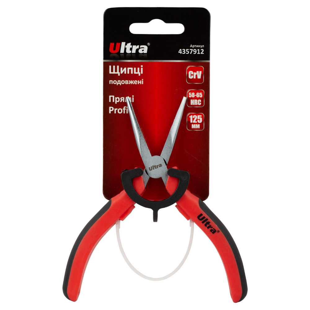 Довгогубці Ultra Profi CrV прямі 125 мм
