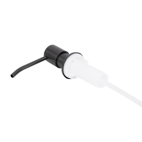 Дозатор для миючого засобу Lidz Acsis LA30 Brushed Black PVD, круглий (LDACSLA30BLM49827)