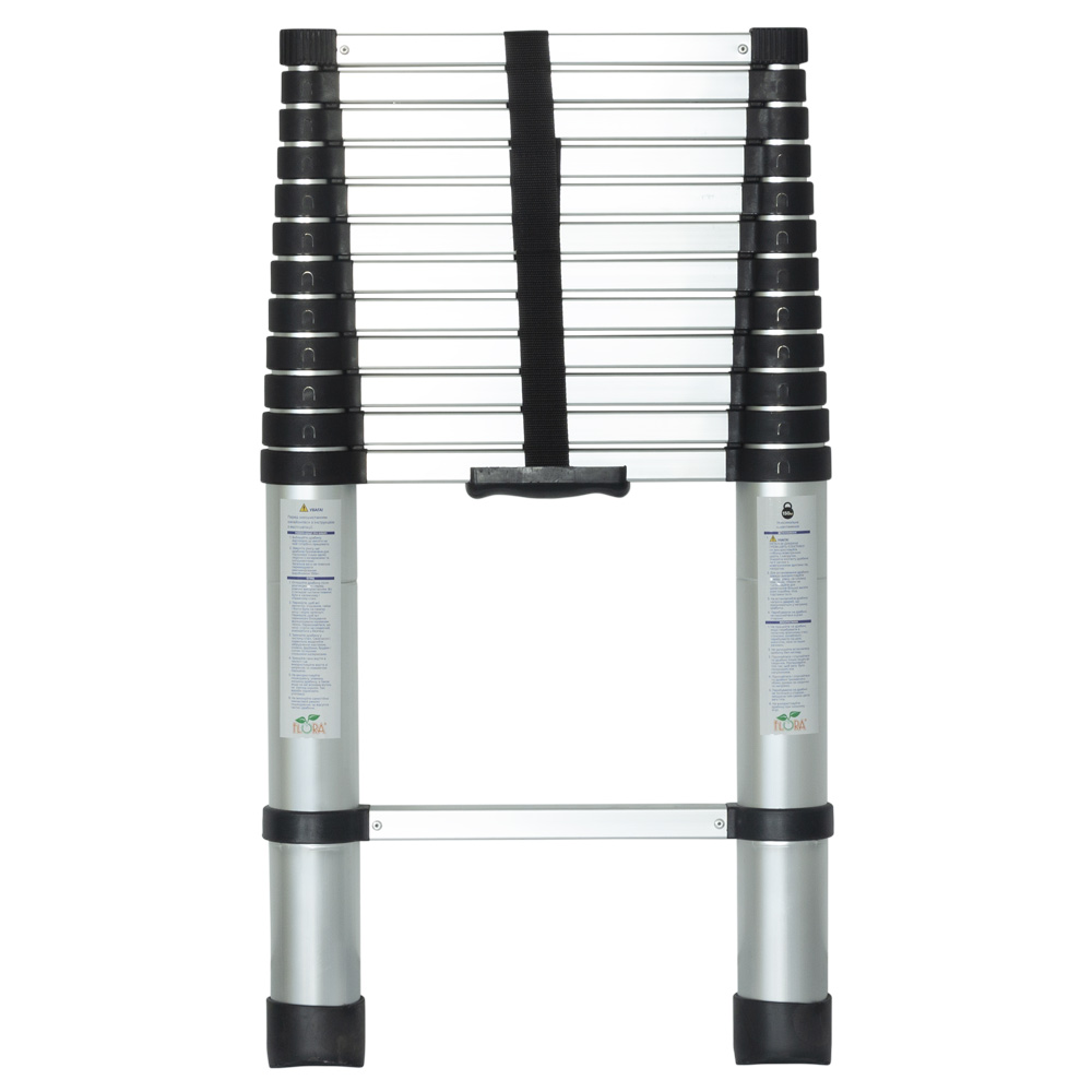 Драбина Flora телескопічна 13 сходинок 3.8 м