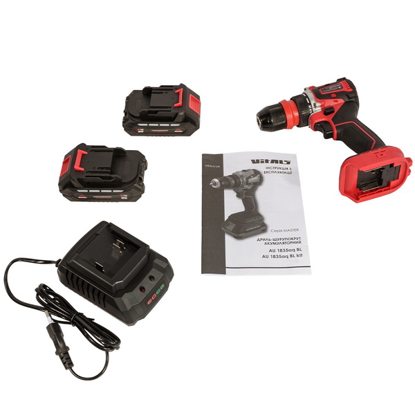 Дрель-шуруповерт аккумуляторная Vitals Master AU 1835aq BL Kit