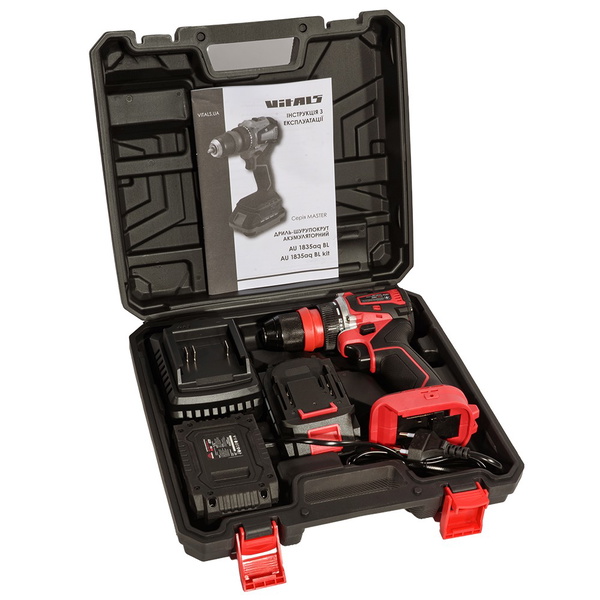 Дрель-шуруповерт аккумуляторная Vitals Master AU 1835aq BL Kit