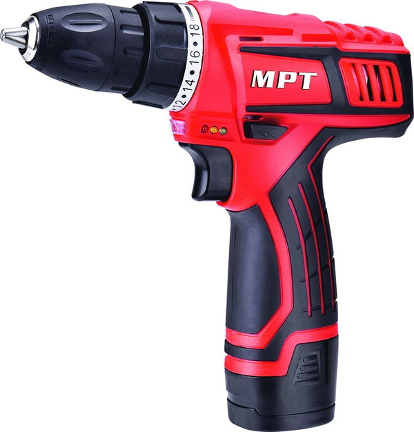 Дрель-шуруповерт MPT аккумуляторный MCDT1216.B1 12 В 1.5 А·ч