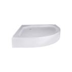 Душова кабіна Lidz Latwa SC80 х 80.SAT.LOW.FR, скло Frost 4 мм + Душовий піддон Lidz KAPIELKA ST80 х 80 х 14