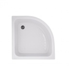 Душова кабіна Lidz Latwa SC80 х 80.SAT.MID.GR напівкругла, скло тон. 4 мм + Душовий піддон Lidz KAPIELKA ST80 х 80 х 26, з панеллю