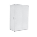 Душова кабіна Lidz Wawel SC120 х 80.SAT.LOW.FR, скло Frost 5 мм + Душовий піддон Lidz KAPIELKA ST120 х 80 х 14