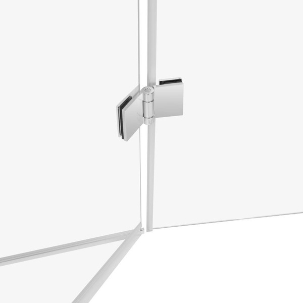 Душова кабіна Qtap Capricorn CRM10128RC6 120 х 80 см, скло Clear 6 мм, покриття CalcLess, без піддона