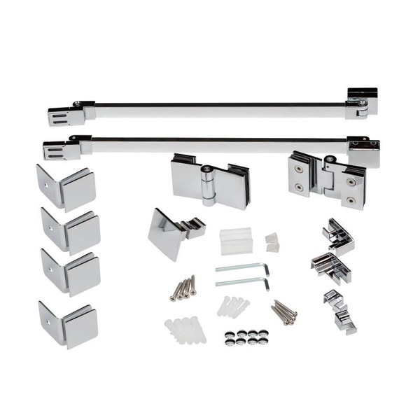 Душова кабіна Qtap Capricorn CRM10128RC6 120 х 80 см, скло Clear 6 мм, покриття CalcLess, без піддона