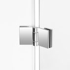 Душова кабіна Qtap Capricorn CRM1018RC6 100 х 80 см, скло Clear 6 мм, CalcLess, без піддона