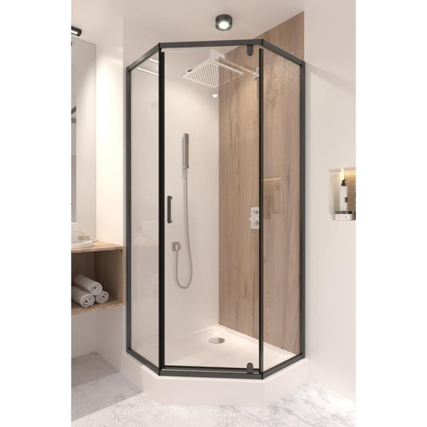 Душова кабіна Qtap Scorpio BLA10995-AC6 90 х 90 см, скло Clear 6 мм, CalcLess, без піддона