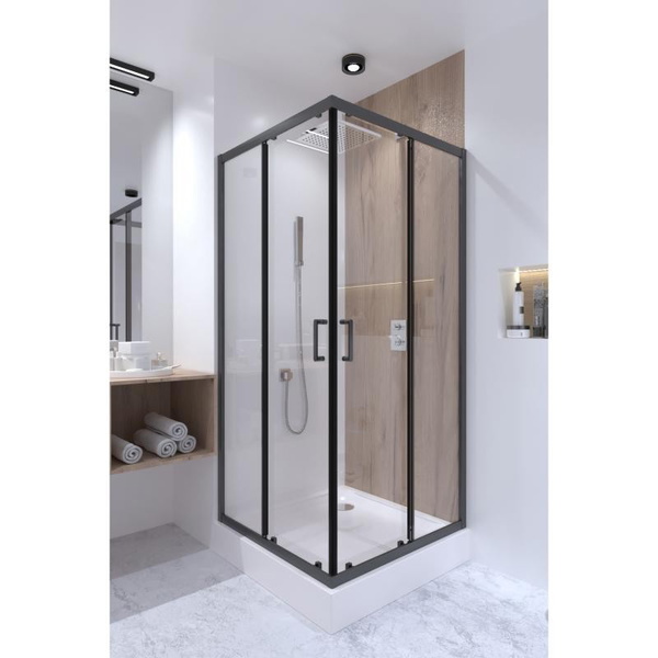Душова кабіна Qtap Taurus BLA1099SC6 90 х 90 см, скло Clear 6 мм покриття CalcLess, без піддона
