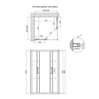 Душова кабіна Qtap Taurus CRM1011SC6 100 х 100 см, скло Clear 6 мм, покриття CalcLess, без піддона