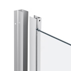 Душова кабіна Qtap Taurus CRM1011SC6 100 х 100 см, скло Clear 6 мм, покриття CalcLess, без піддона
