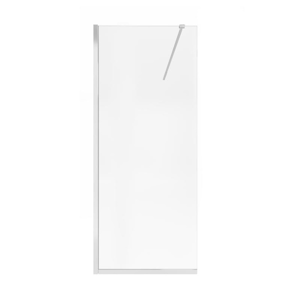 Душова перегородка Qtap Walk-In Standard CRM209.C8 90 х 200 см, скло Clear 8 мм, покриття CalcLess
