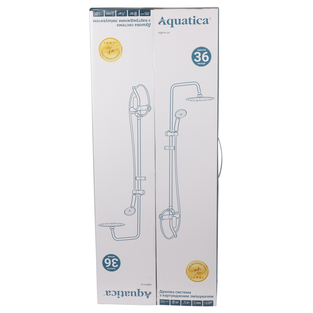 Душевая система Aquatica s33 с картриджным смесителем