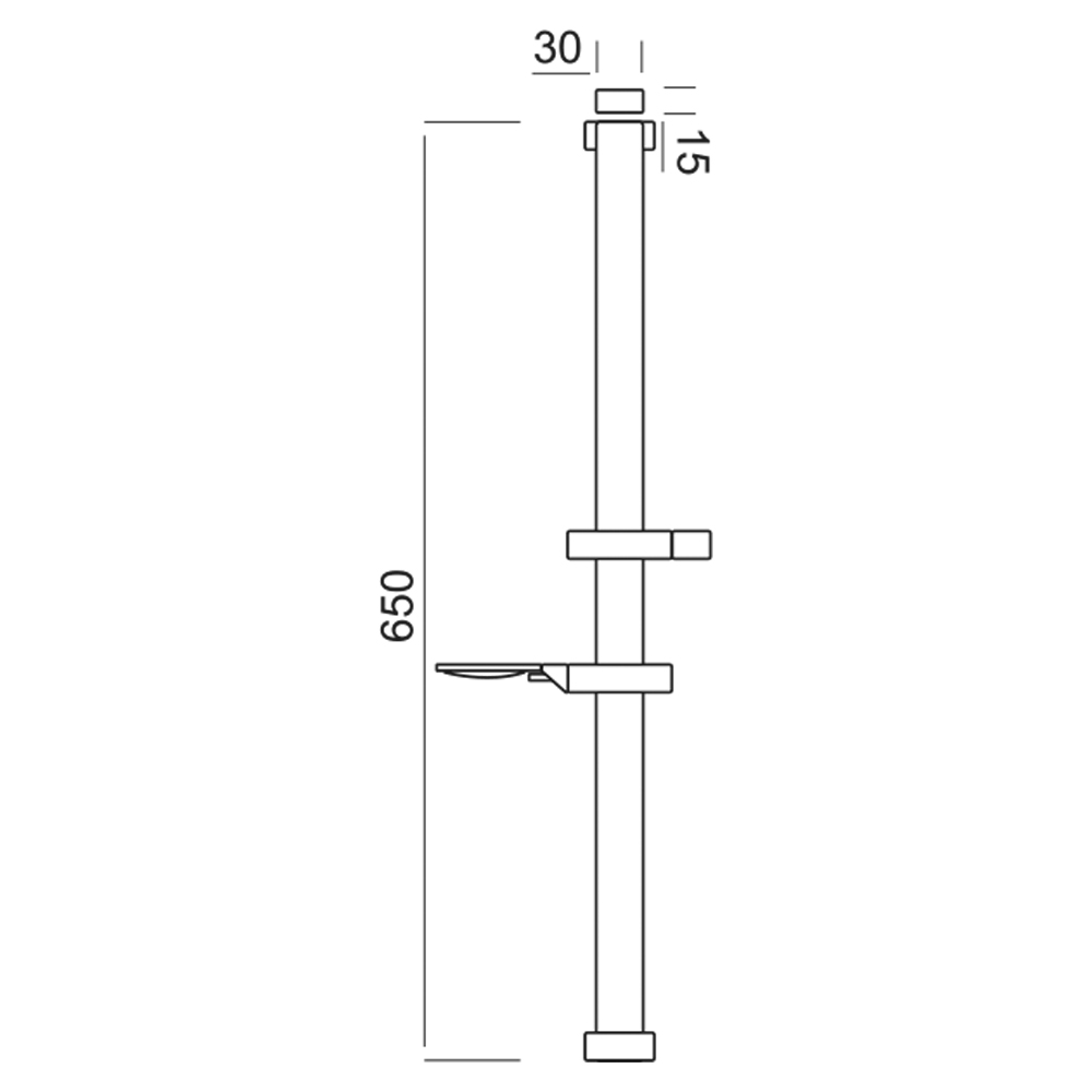 Душова стійка Aquatica з душовим комплектом 55A