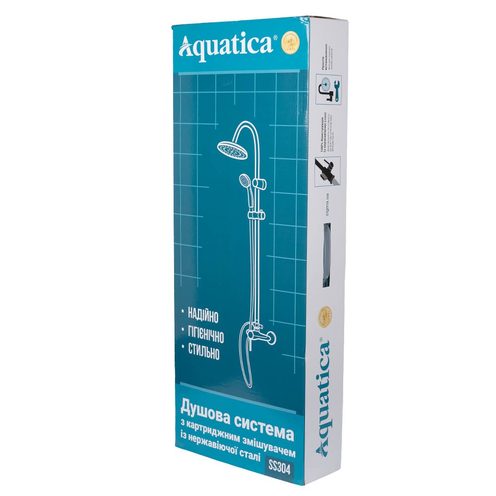 Душова система Aquatica SS s21 з картриджним змішувачем